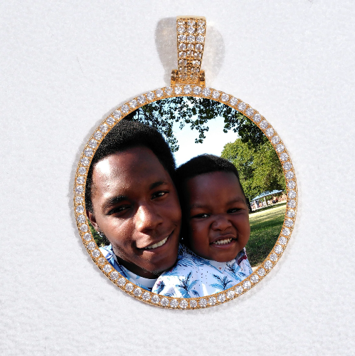MEDIUM 3D CIRCLE CUSTOM PICTURE PENDANT