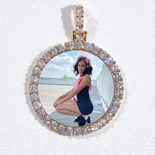 3D CIRCLE CUSTOM PICTURE PENDANT SMALL SIZE