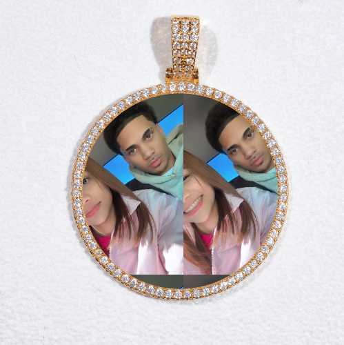 MEDIUM 3D CIRCLE CUSTOM PICTURE PENDANT