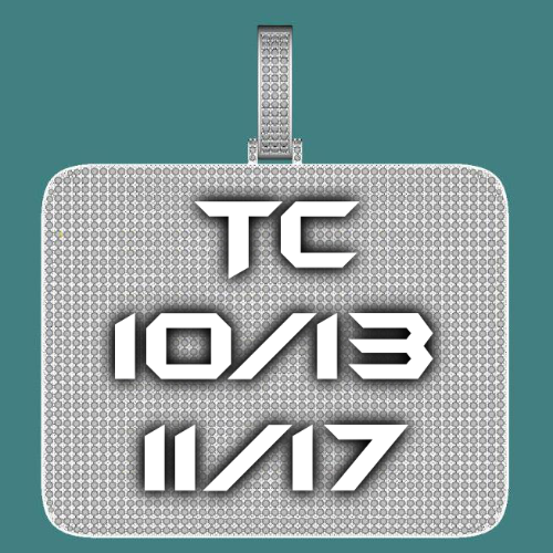 CUSTOM LETTER NECKLACE 3D BIG SQUARE