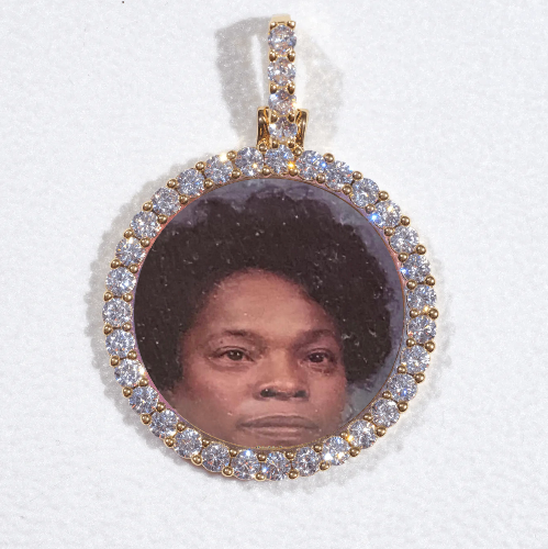 3D CIRCLE CUSTOM PICTURE PENDANT SMALL SIZE