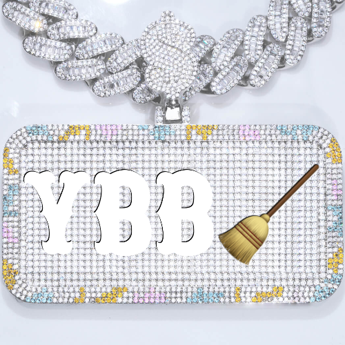 CUSTOM LETTER NECKLACE 3D COLORFUL SQUARE