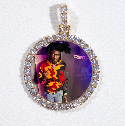 3D CIRCLE CUSTOM PICTURE PENDANT SMALL SIZE