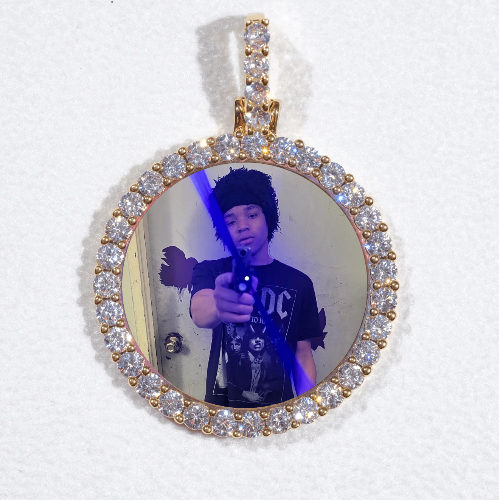 3D CIRCLE CUSTOM PICTURE PENDANT SMALL SIZE