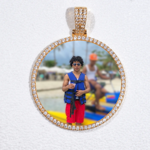 MEDIUM 3D CIRCLE CUSTOM PICTURE PENDANT