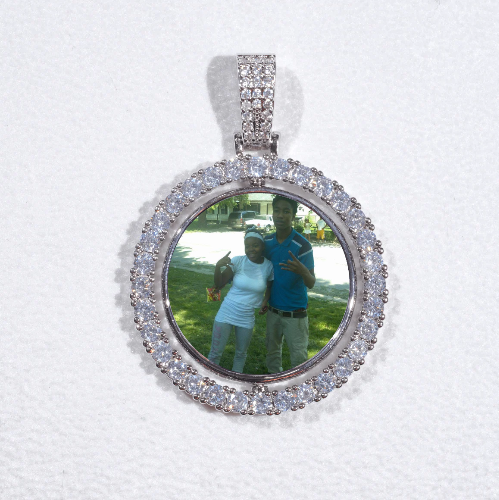 3D Spinning 2-Faced Custom Picture Pendant