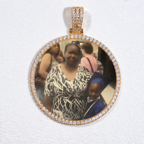 MEDIUM 3D CIRCLE CUSTOM PICTURE PENDANT