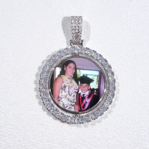 3D Spinning 2-Faced Custom Picture Pendant