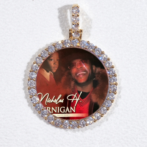 3D CIRCLE CUSTOM PICTURE PENDANT SMALL SIZE