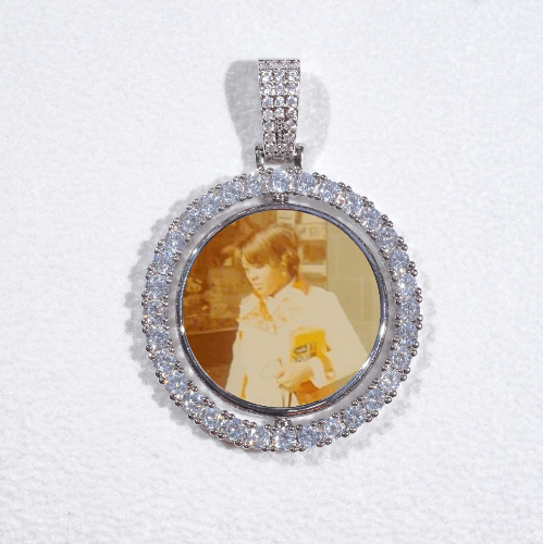 3D Spinning 2-Faced Custom Picture Pendant