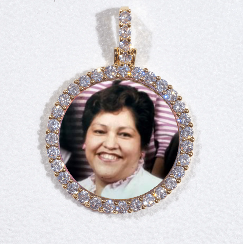 3D CIRCLE CUSTOM PICTURE PENDANT SMALL SIZE