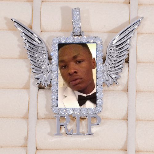 RIP WING 3D CUSTOM PICTURE PENDANT