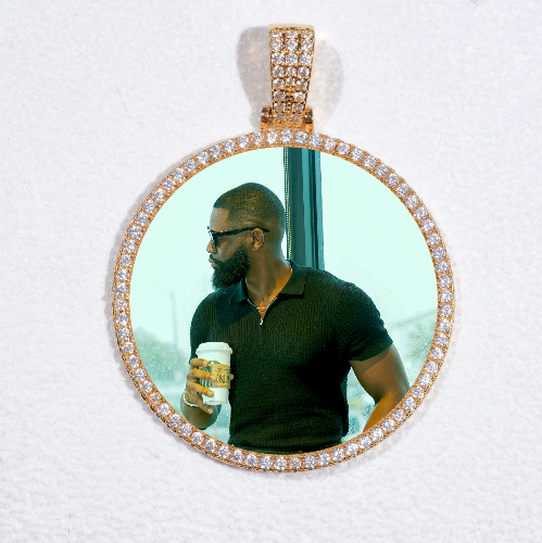 MEDIUM 3D CIRCLE CUSTOM PICTURE PENDANT