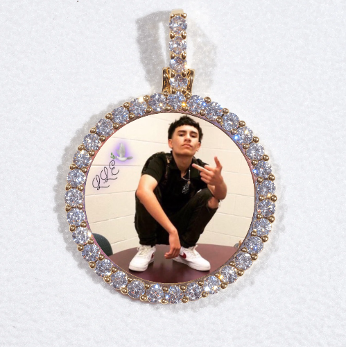 3D CIRCLE CUSTOM PICTURE PENDANT SMALL SIZE