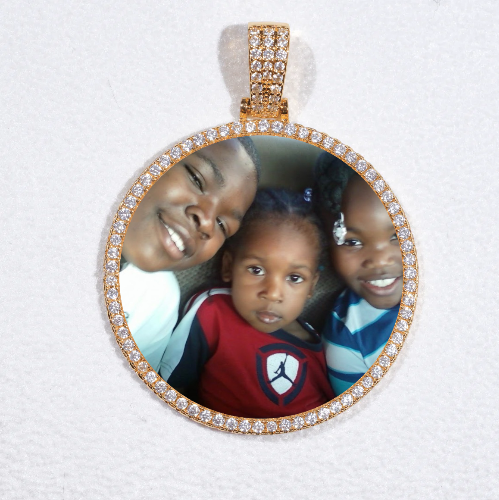 MEDIUM 3D CIRCLE CUSTOM PICTURE PENDANT