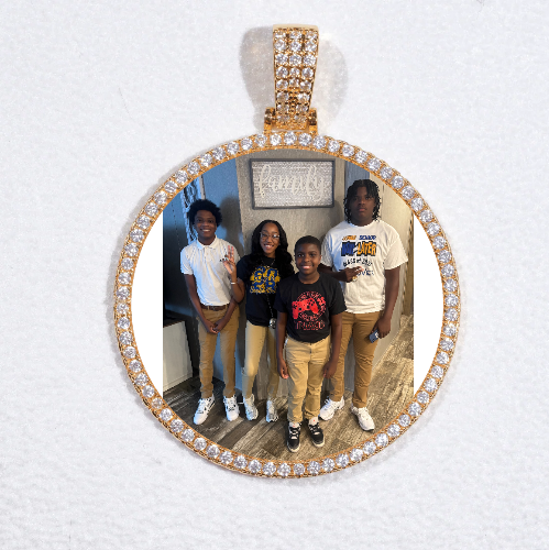 MEDIUM 3D CIRCLE CUSTOM PICTURE PENDANT