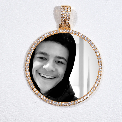 MEDIUM 3D CIRCLE CUSTOM PICTURE PENDANT