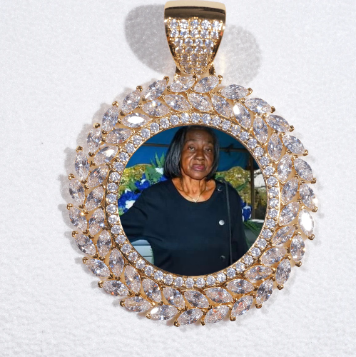 Large 3D Wheat Ear Custom Picture Pendant