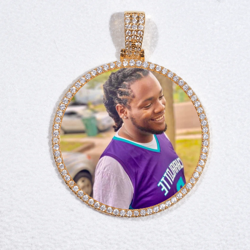 MEDIUM 3D CIRCLE CUSTOM PICTURE PENDANT