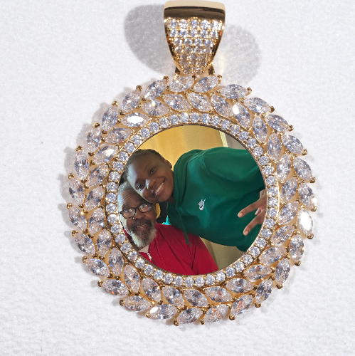 Large 3D Wheat Ear Custom Picture Pendant