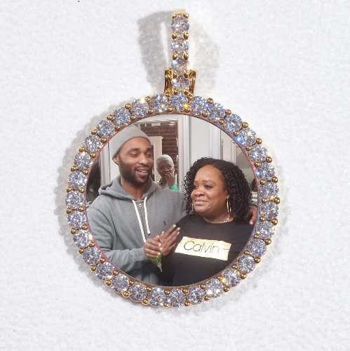 3D CIRCLE CUSTOM PICTURE PENDANT SMALL SIZE