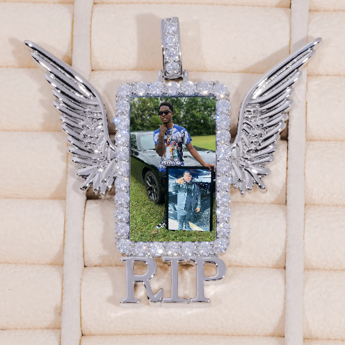 RIP WING 3D CUSTOM PICTURE PENDANT