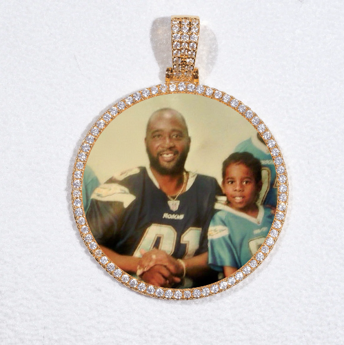 MEDIUM 3D CIRCLE CUSTOM PICTURE PENDANT