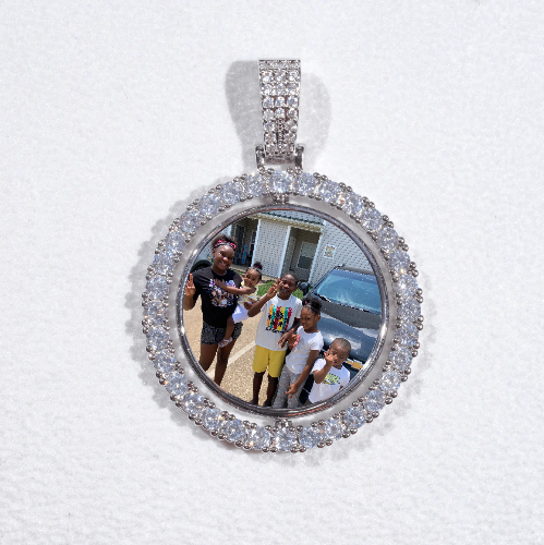 3D Spinning 2-Faced Custom Picture Pendant