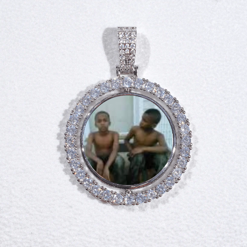 3D Spinning 2-Faced Custom Picture Pendant