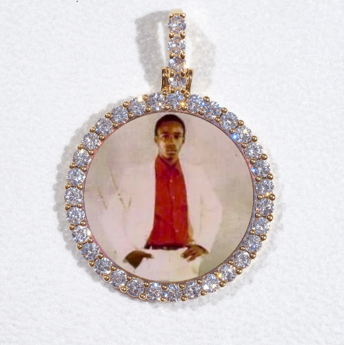 3D CIRCLE CUSTOM PICTURE PENDANT SMALL SIZE