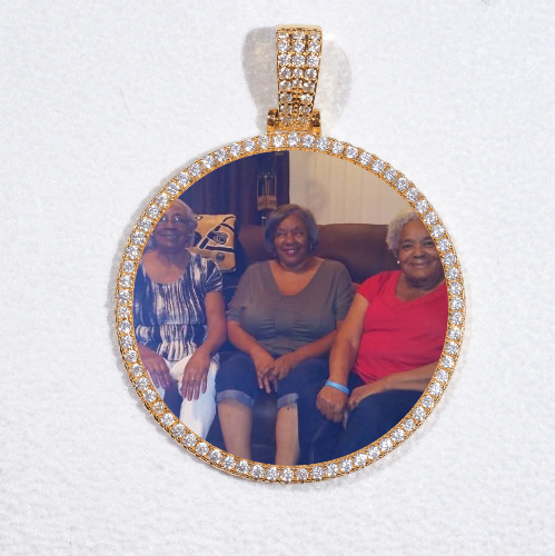 MEDIUM 3D CIRCLE CUSTOM PICTURE PENDANT