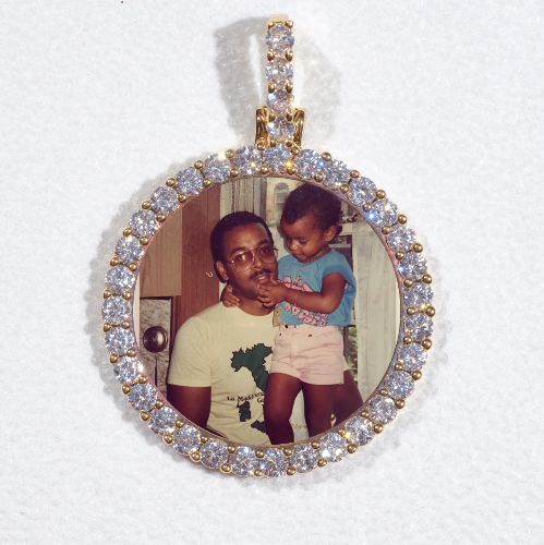 3D CIRCLE CUSTOM PICTURE PENDANT SMALL SIZE
