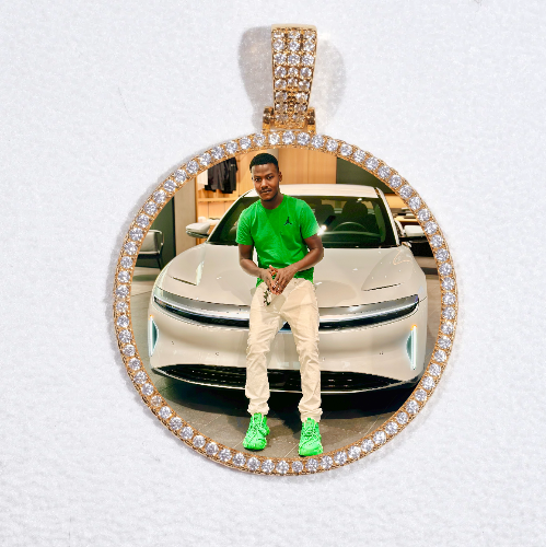 MEDIUM 3D CIRCLE CUSTOM PICTURE PENDANT