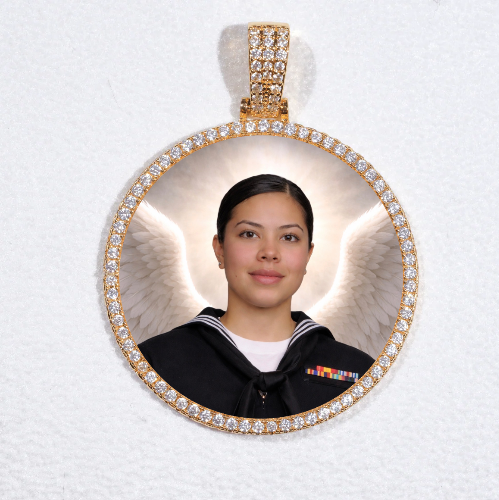 MEDIUM 3D CIRCLE CUSTOM PICTURE PENDANT