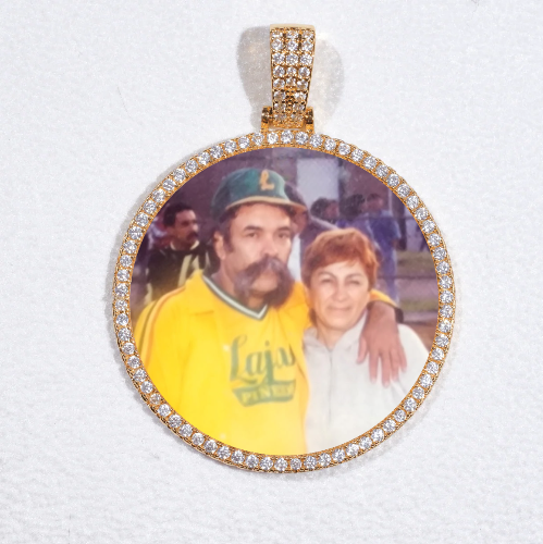 MEDIUM 3D CIRCLE CUSTOM PICTURE PENDANT
