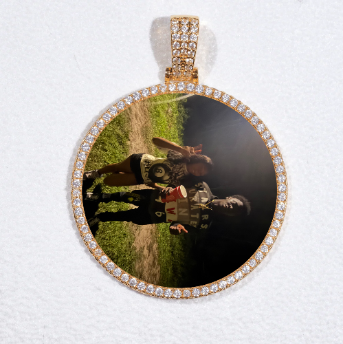 MEDIUM 3D CIRCLE CUSTOM PICTURE PENDANT