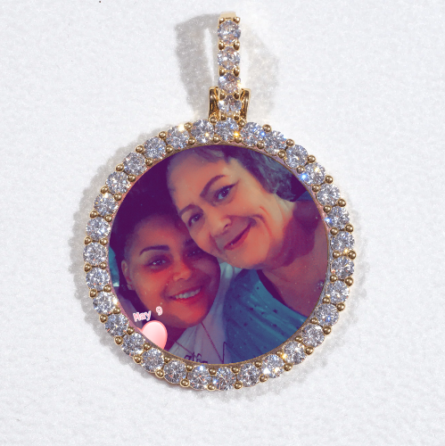 3D CIRCLE CUSTOM PICTURE PENDANT SMALL SIZE