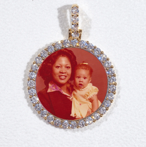 3D CIRCLE CUSTOM PICTURE PENDANT SMALL SIZE