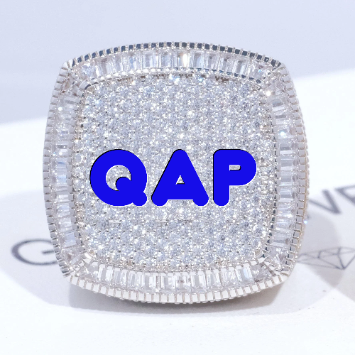 CUSTOM LETTER 3D ICED RING