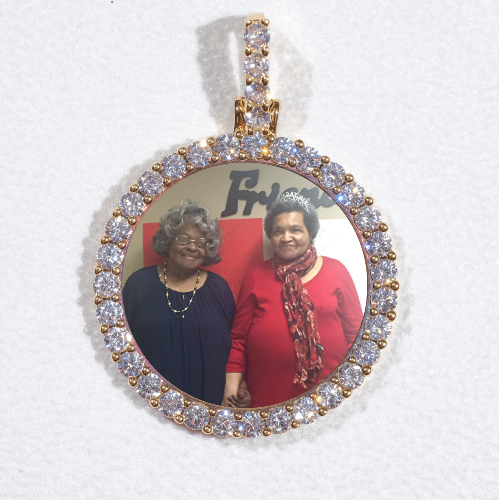 3D CIRCLE CUSTOM PICTURE PENDANT SMALL SIZE