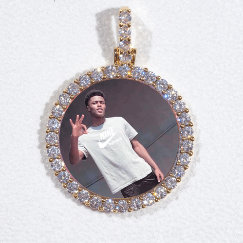3D CIRCLE CUSTOM PICTURE PENDANT SMALL SIZE