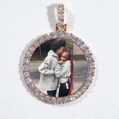 3D CIRCLE CUSTOM PICTURE PENDANT SMALL SIZE