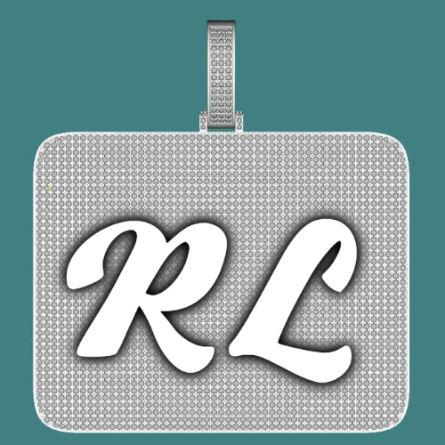 CUSTOM LETTER NECKLACE 3D BIG SQUARE