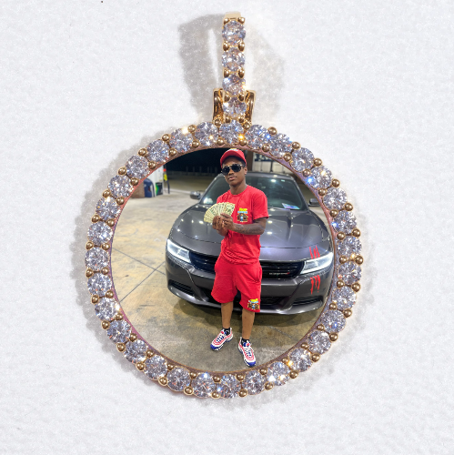 3D CIRCLE CUSTOM PICTURE PENDANT SMALL SIZE