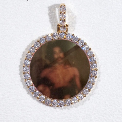 3D CIRCLE CUSTOM PICTURE PENDANT SMALL SIZE