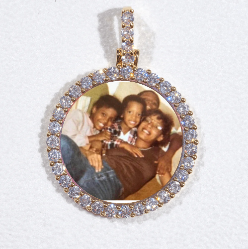 3D CIRCLE CUSTOM PICTURE PENDANT SMALL SIZE