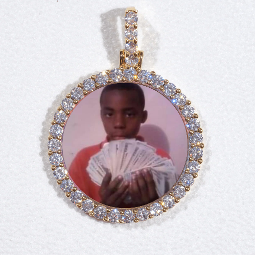 3D CIRCLE CUSTOM PICTURE PENDANT SMALL SIZE