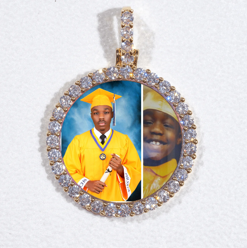 3D CIRCLE CUSTOM PICTURE PENDANT SMALL SIZE