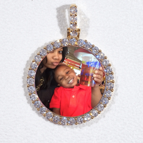 3D CIRCLE CUSTOM PICTURE PENDANT SMALL SIZE