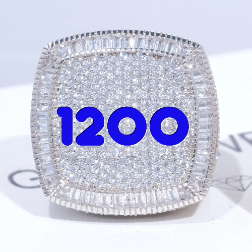 CUSTOM LETTER 3D ICED RING